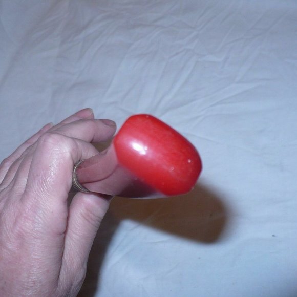 Vintage Le Mir Edge Bread & Cake Knife Red Bakelite Handle - Picture 3 of 5